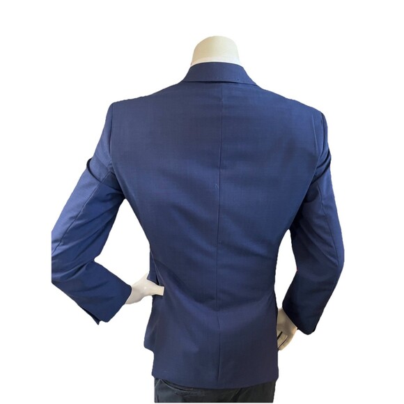 Ted Baker Endurance JAY CT Men 38R Blazer Wool Dual Vent Stitched Lapel Jacket - Picture 4 of 14